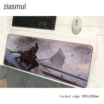 

SEKIRO SHADOW DIE TWIC mouse pad 800x300x3mm pad to mouse mousepad locrkand gaming padmouse gamer to cute keyboard mouse mats