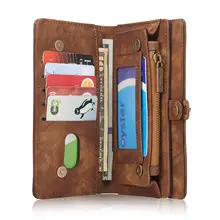 For Samsung S7 Edge Case Genuine Leather Flip Wallet Cover Multifunctional Card Holder Phone Bags Free Shipping