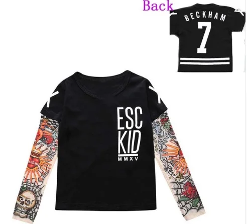 2018 детская футболка для мальчиков хлопковые топы с длинными рукавами маленьких