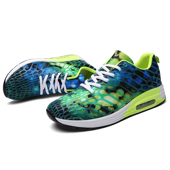 

Men's shoes 2018 autumn new sports couple shoes tide cushion camouflage mesh