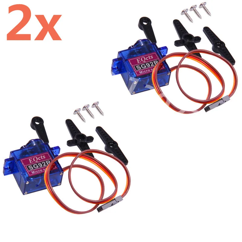 2 шт. SG92R 9g Micro Servo нейлоновые шестерни из углеродного волокна улучшенный SG90 Для