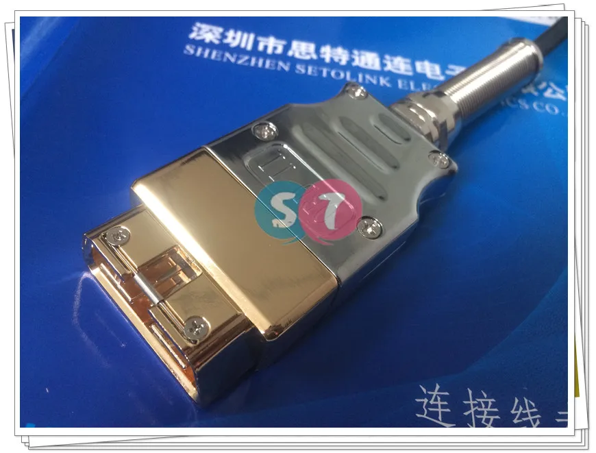 

GOLDEN PLATED STAINLESS STEEL OBD 16 PIN HOUSING WITH CONNECTOR