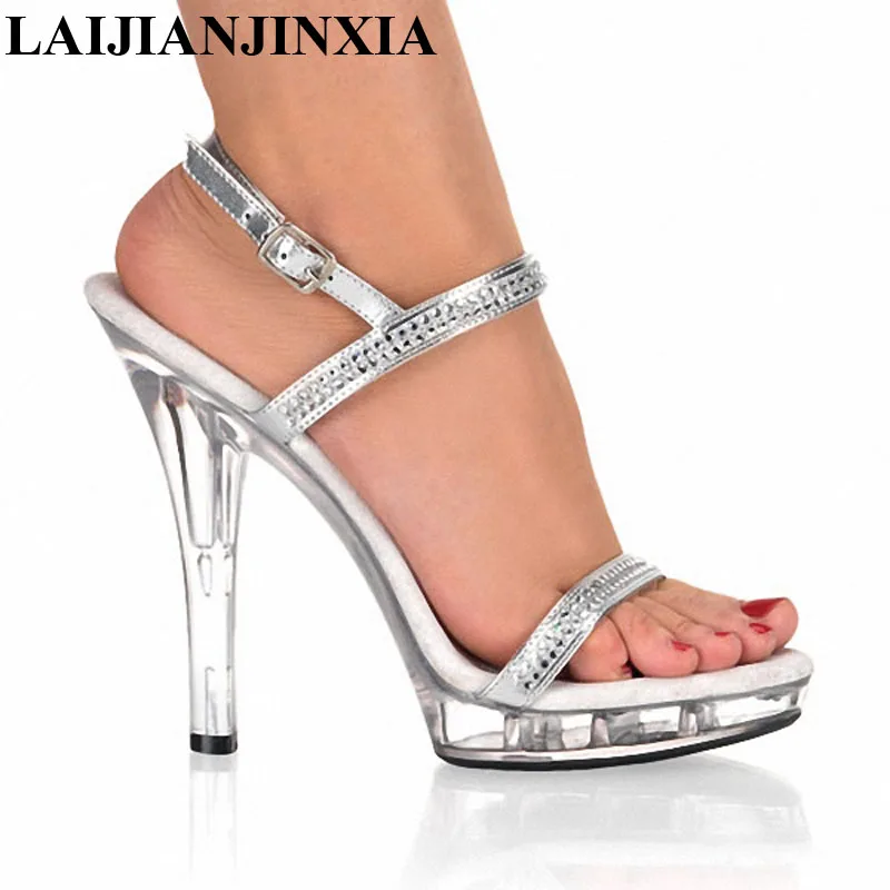 LAIJIANJINXIA Lady's 5 Inch High Heels Sexy Dance Shoes 13 CM High Heels Sandals Women's Night Club Pole Dancing Shoes N-029