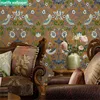 0.53x10m Chinese style brown flower and bird pattern wallpaper living room bedroom dining room TV sofa background wall paper ► Photo 2/4