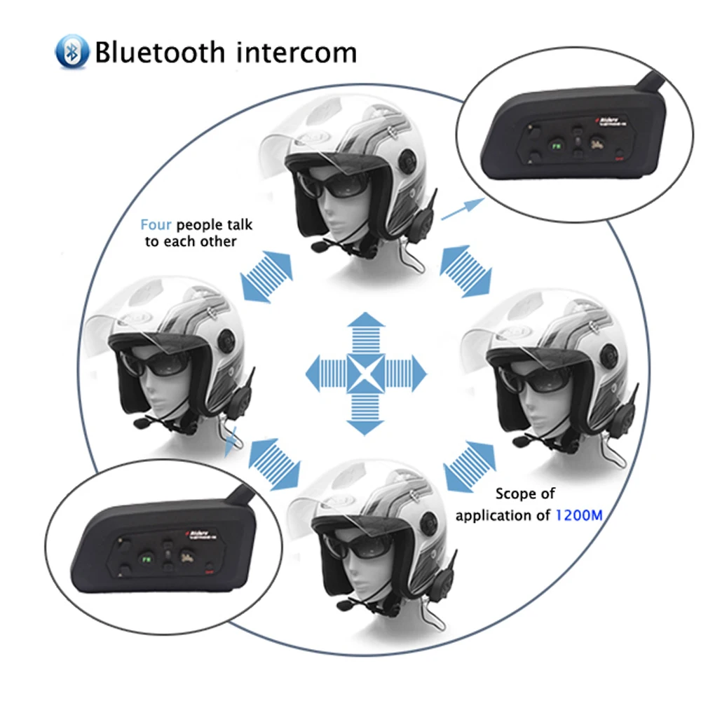 V4 1200m Bluetooth Intercom (3)