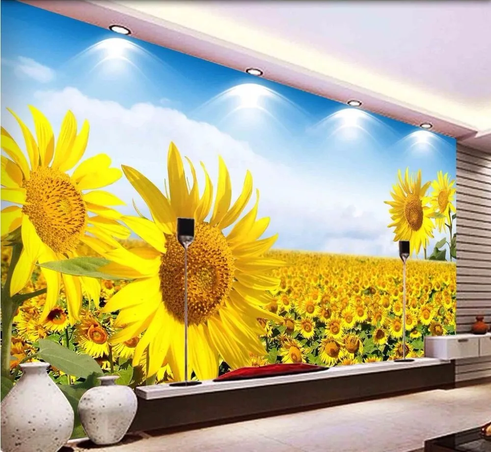 3D фотообои beibehang на заказ с рисунком красивых цветов радуги Фреска для гостиной