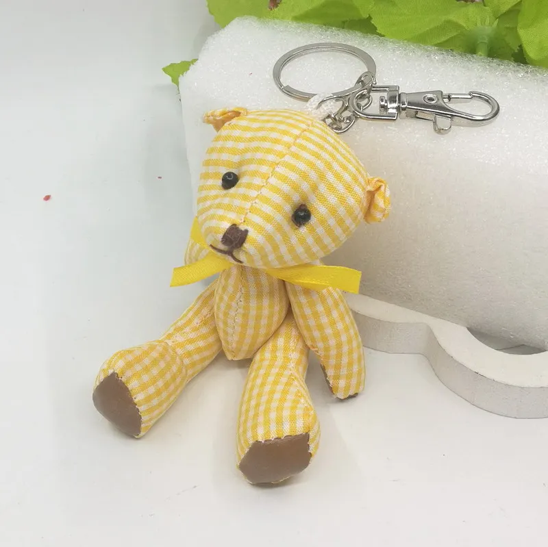 11cm cloth small-grid joint bear 14