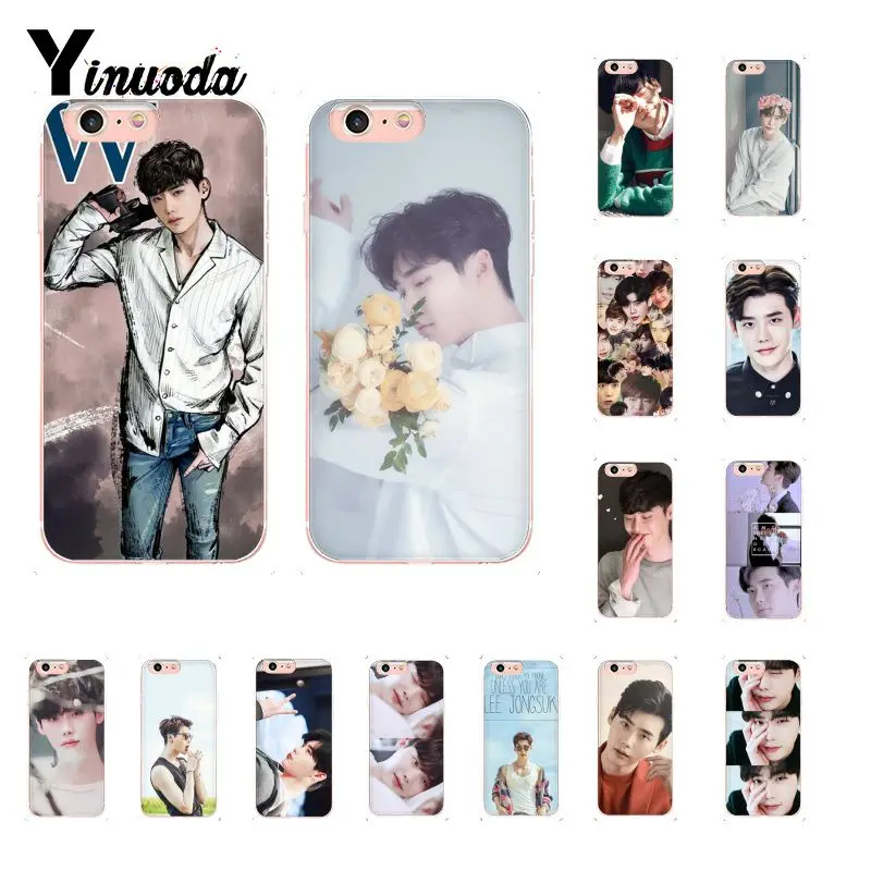 

Yinuoda Star Lee Jong Suk Soft Rubber black Phone Case for iPhone 8 7 6 6S Plus X XS MAX 5 5S SE XR 10 Cover Fundas Capa