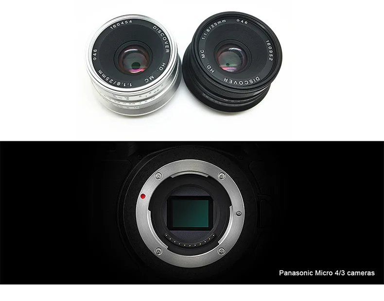 7 ремесленников 25 мм F1.8 Prime Lens to micro-одиночная серия для sony E Mount Micro 4/3 или fiji-XF mount или canon M-mount micro-Cameras
