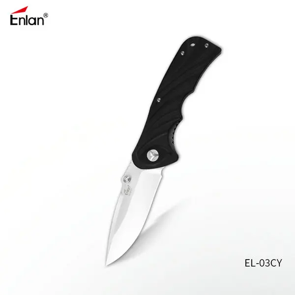 ENLAN складной нож 8cr13mov сталь атласное лезвие, G10 ручка карманные ножи для кемпинга охоты EDC подарок открытый инструмент дропшиппинг - Цвет: EL-03CY
