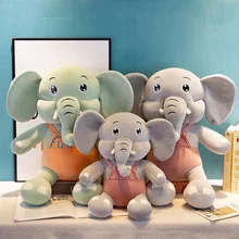 Cute Cartoon Small Elephant Ragdoll Plush Toys Stuffed Animal Doll Toy Soft Plush Pillow Children Sleeping Doll cartoon 53cm kids large plush stuffed elephant toy pillow children sleeping toy