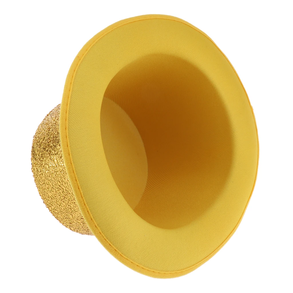 Adult Top Hat Fancy Dress Shiny Sequin Satin Magician Stage Performing Hat Costume Party Favors for Mens Ladies