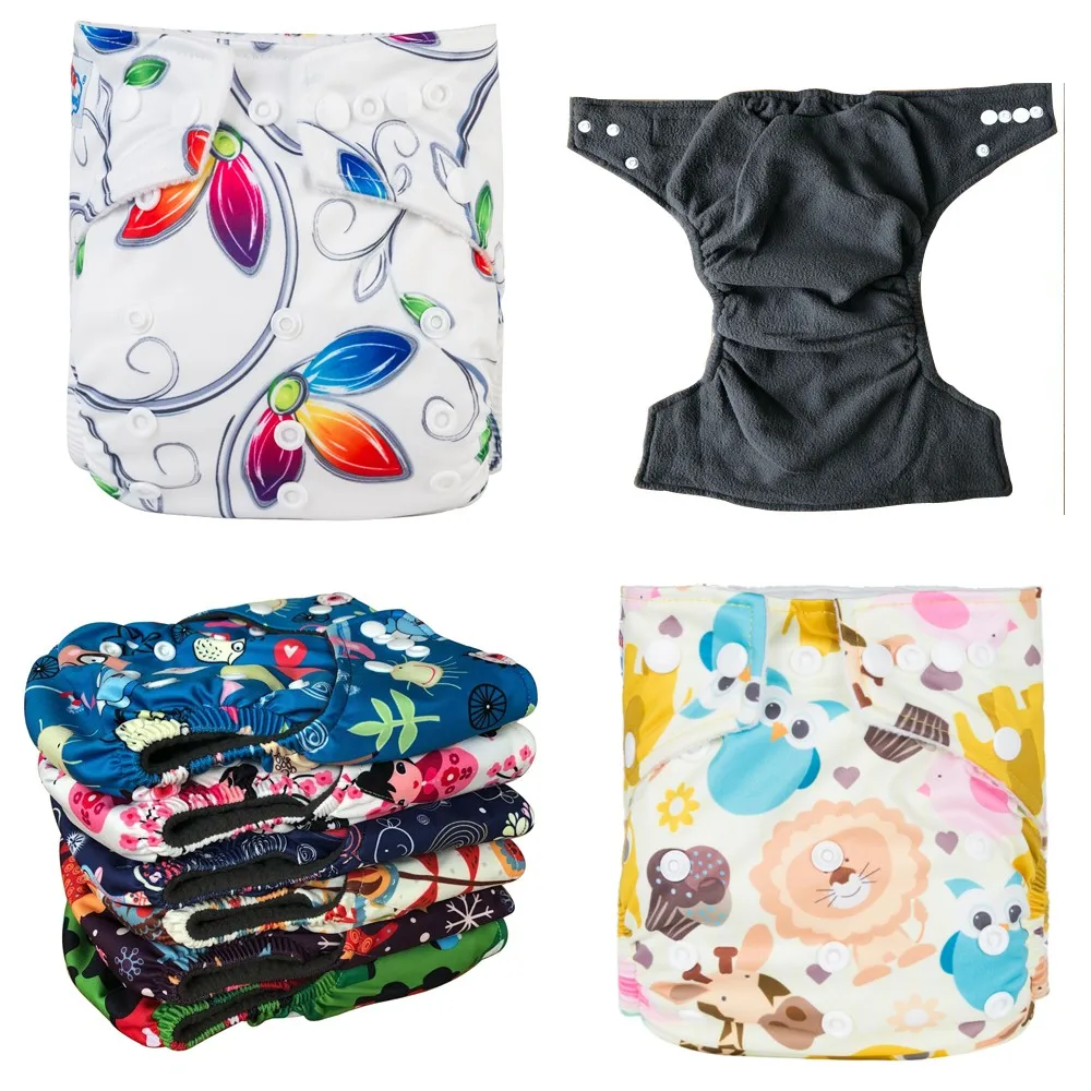 

(28 Pieces A Parcel) My Choice BAMBOO CHARCOAL DIAPERS 102 Printed Patterns Nappy Babyland Diapers Cloth Reusable Diaper Covers