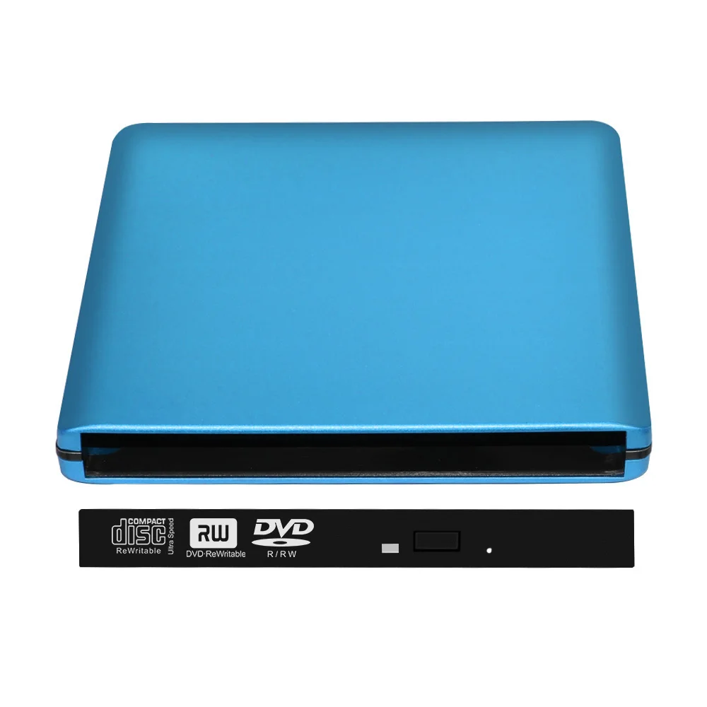 Новое поступление цветной USB 3,0 внешний DVD Rom корпус до 12,7 мм Корпус SATA для CD DVD RW без оптического привода