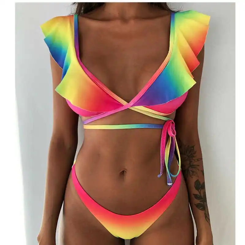 

NEW Women Padded Bikini Set Summer Hot Female Bandage Brazilian Monokini Sexy Female Swimwear Swimsuit Bathing Suit