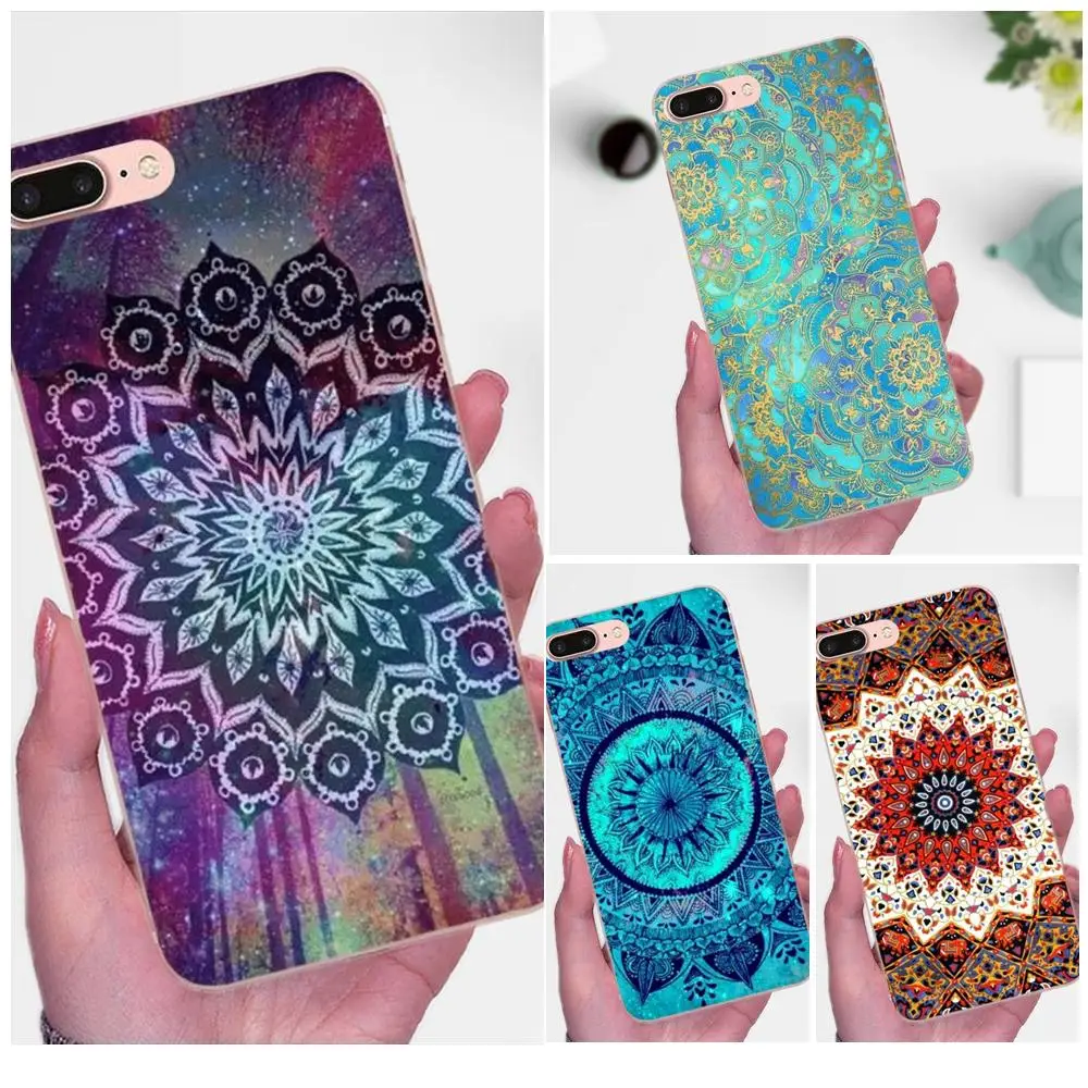 Чехол для Galaxy J1 J2 J3 J330 J4 J5 J6 J7 J730 J8 2015 2016 2017 2018 mini Pro Mandala Sun Flower Datura Ретро Флора