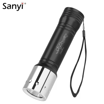 

Sanyi 3800lm XML T6 LED Waterproof Scuba Diving Flashlight Diver Underwater 20M Flash Light 18650 Torch With Wrist Strap