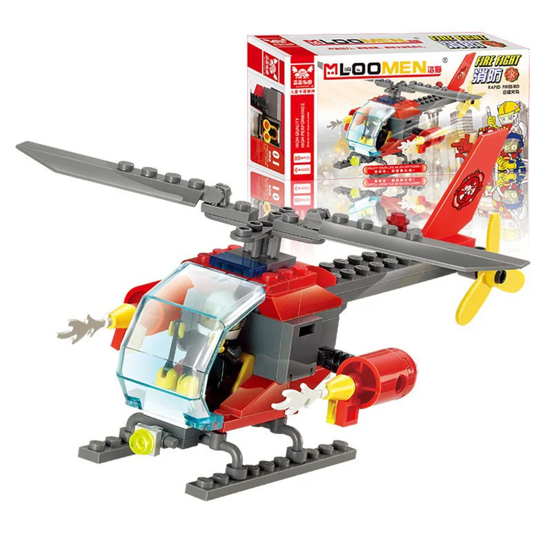 Buy 89pcs Helicopter Building Block Sets Model Educational Assemblage Bricks
