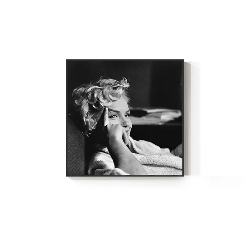 Черно-белый холст с Мерилин Монро Искусство модные постеры и принты настенные картины гостиная куадро Decoracion Tableau салон - Цвет: Marilyn Monroe B