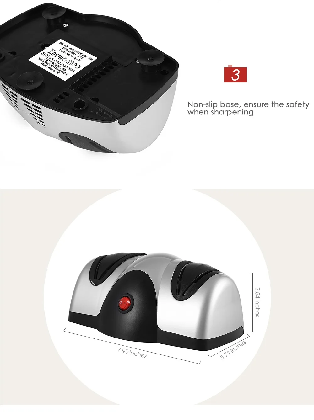 Electric Knife Sharpener Multifunctional Fast Grindstone
