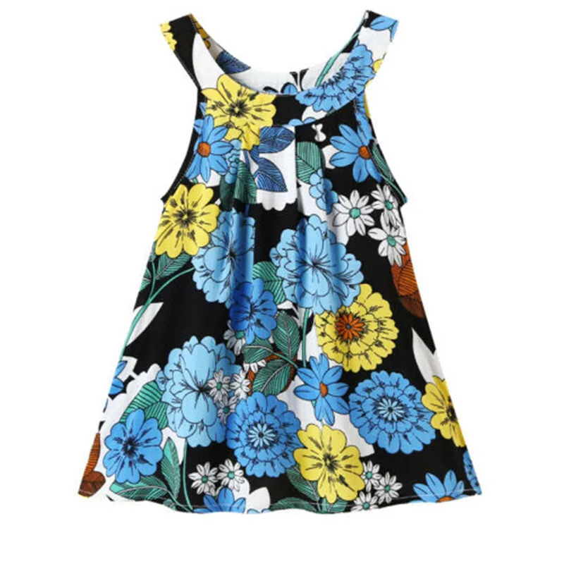 

Toddler Baby Girl Sleeveless Dress Clothes Casual Party Summer Dress Flowers Wedding Dresses 12M-4T