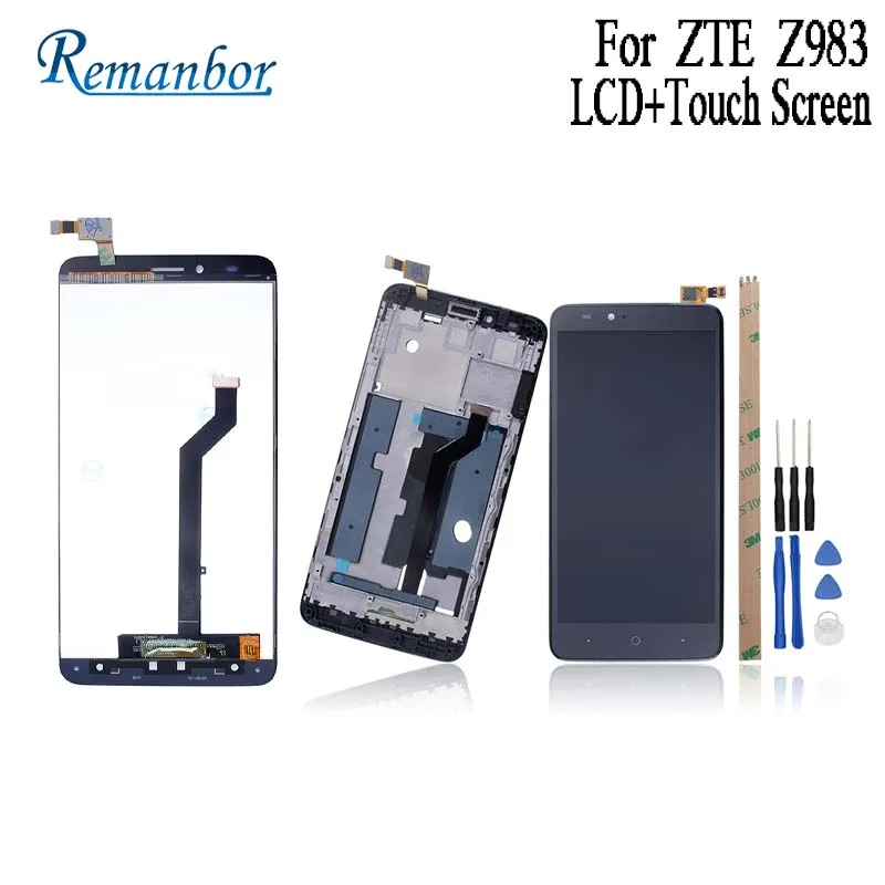 

Remanbor For ZTE Blade X Max Z983 LCD Display And Touch Screen 6.0" Assembly Repair Parts For ZTE Blade X Max Z983 With Tools