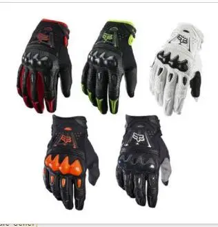 

Freeshipping Carbon fox 5colour Fibe 2017 Gel Leather Jacket-Pilot bike Off Road Bike Bicycle Men's Race BMX MTB Gloves ATV MX