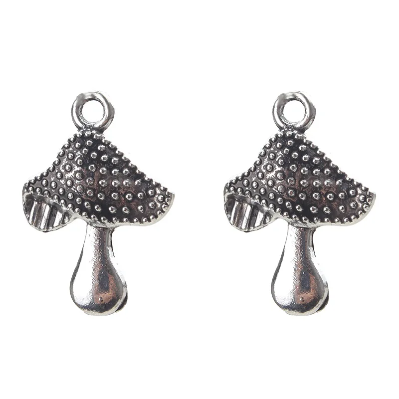 

20pc/lot 20*14mm Vintage Alloy Mushroom Charms Keychain Pendant DIY Choker Necklace Bracelet Jewelry Findings Accessories