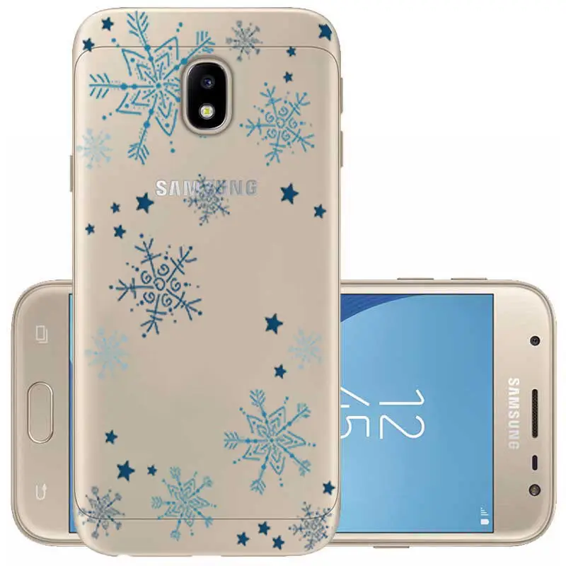 Christmas Reindeer Santa Claus Clear Soft TPU Case Cover For Samsung J3 J7 J5 2017 J4 J6 J8 2018 Silicone TPU Coque For Samsung  (6)