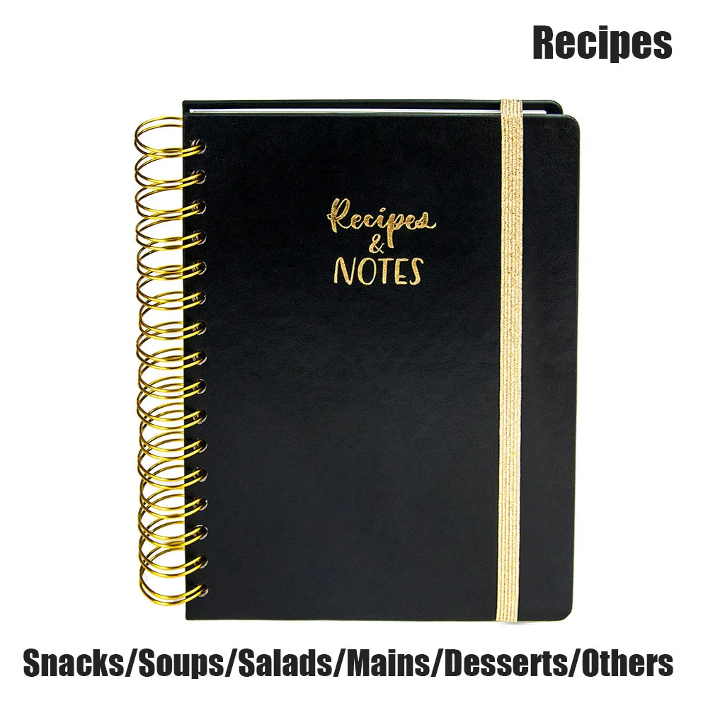 

Flexy Cover Recipes & Notes Journal Wire-O Ruled Lined Cooking Notebook Journal