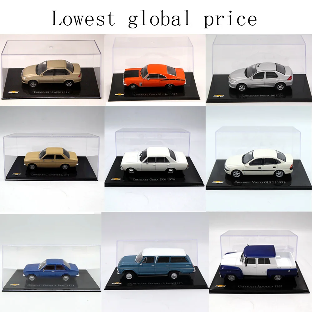 IXO 1:43 различные годы и стили Chevrolet Chevette Monza/Amazona/Kadett Hatch/opala/Vectra/Celta/ Toys модели литья