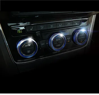 

3PCS Center Console Air Conditioner Knob Frame For Volkswagen Passat 2016 2017 2018 AA335