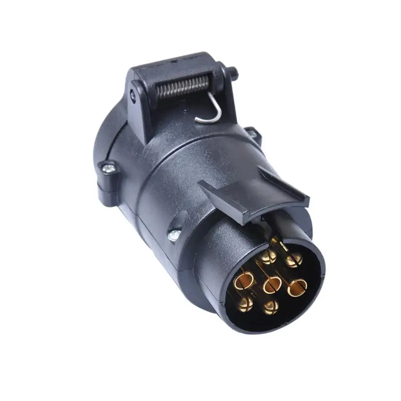 

Durable 7 To 13 Pin Adapter Connector Pin Socket Trailer 12V Towbar Towing Caravan Truck Electrical Converter (EU Plug)