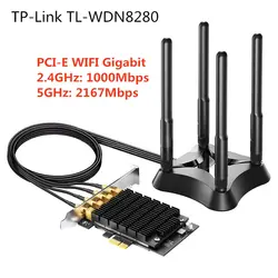 TP-Link PCI-E беспроводная сетевая карта PCI Express wifi антенна LAN адаптер AC3200Mbps Dual 2,4 ГГц 5 ГГц Gigabit Ethernet