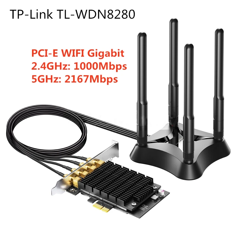 Беспроводная сетевая карта TP Link PCI E Express Wi Fi антенна LAN адаптер AC3200Mbps двойной 2 4 ГГц
