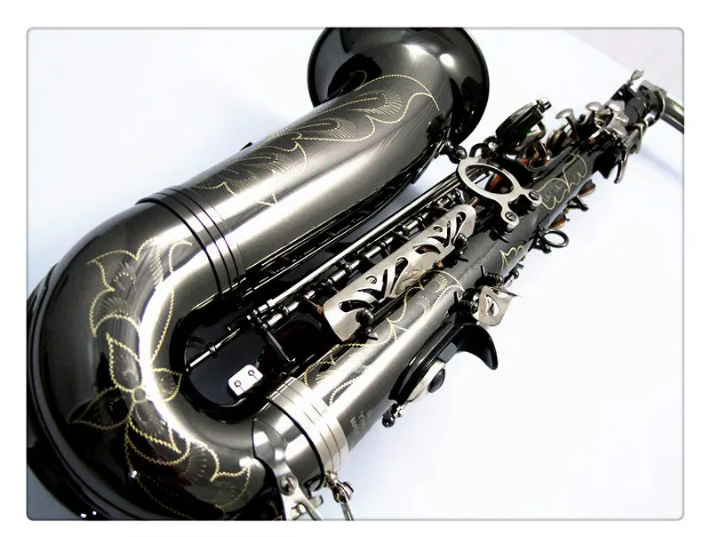 SUZUKI Alto Саксофон латунный Eb Мелодия Музыкальные инструменты e-плоский черный никелированный саксофон жемчужные кнопки