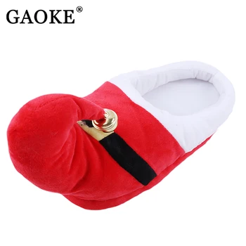 

Christmas Home Wear New Winter Autumn Warm Cute Couple Lovers Women Slippers Cotton Soft Lovely Slippers Indoor Shoes Pantufa