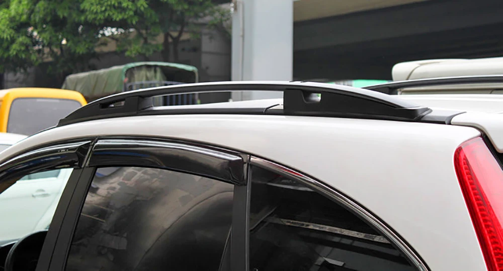 Алюминиевый Брелок для автомобильных ключей, багажник на крышу для Honda CR-V CRV 2007 2008 2009 2010 2011 боковые ограждения Бары для отдыха на открытом воздухе Чемодан комплект из 2 предметов