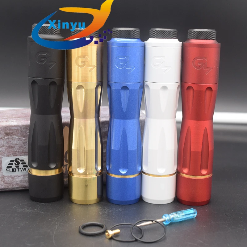 

2018 NEWEST Get Low V3 mod KIT 18650 battery brass Red copper Vaporizer 24mm mod glm v3 rda VS Elthunder mod Get Low V2 mod