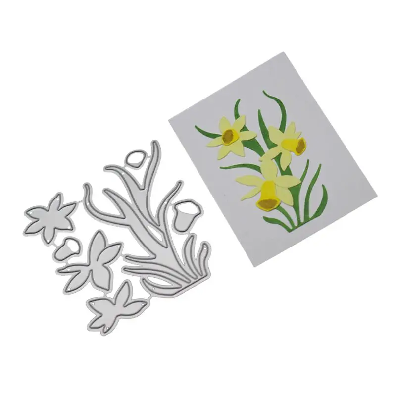 1 комплект Daffodil металлический прорезной трафарет для окраски DIY Скрапбукинг штамп для альбомов тиснение бумаги ремесла Декор