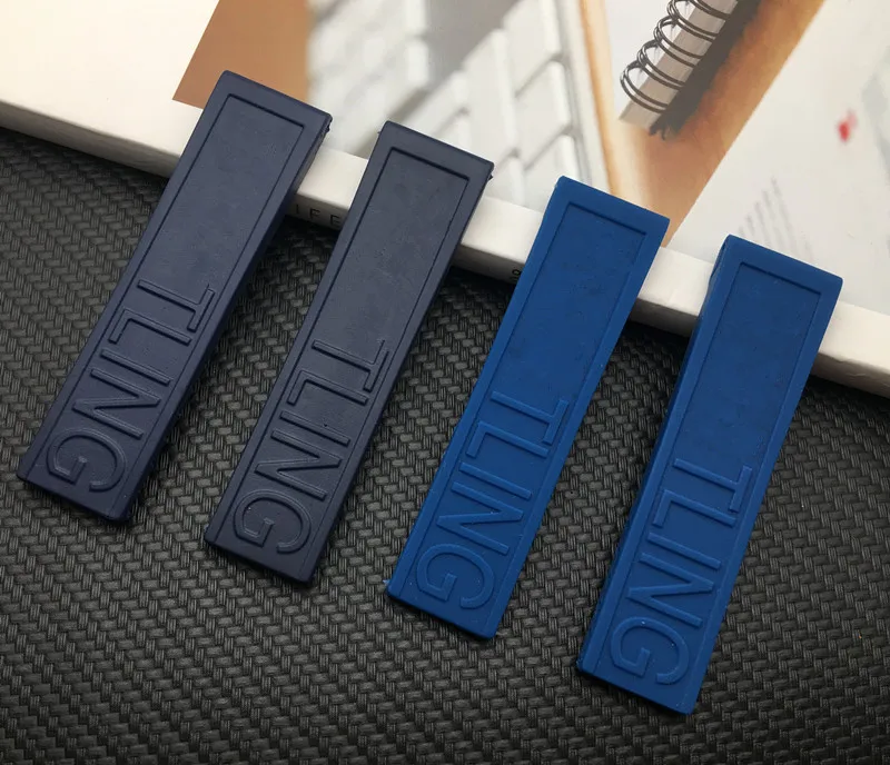 Ремешок для часов силиконовый резиновый черный темно-синий красный 22 мм 24 мм браслет для navitimer/мститель/Breitling ремешок для часов верхняя пряжка
