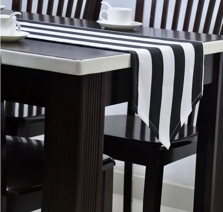 Скатерть в черно белую полоску 100% хлопок|table cover|striped tableclothtable nappe |