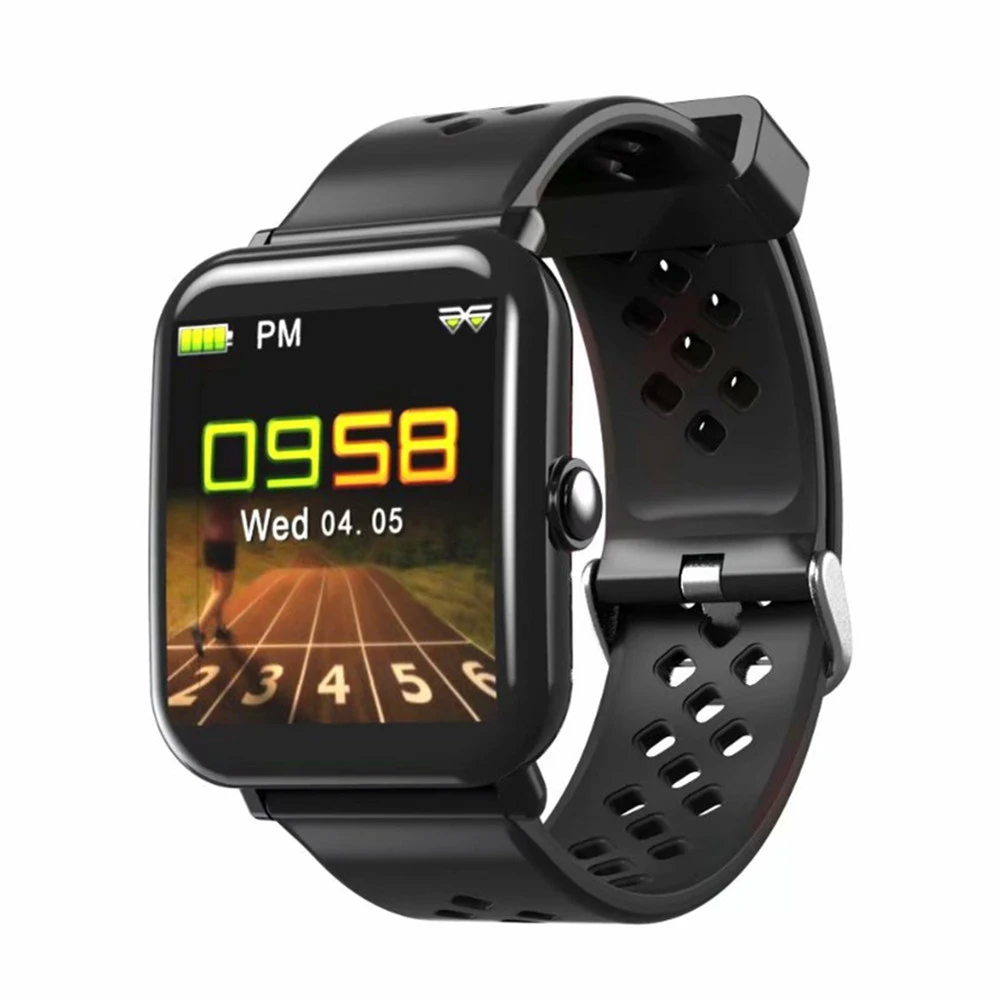 

Color Screen Sport Smart Bluetooth Watch DM06 Waterproof Heart Rate Sleep Monitor Multi Functions Chargeable Ios Andriod Phone