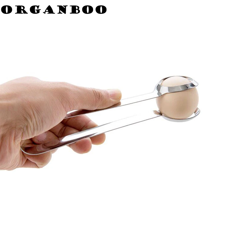 ORGANBOO Creative stainless steel egg clip tong multi-functional kitchen cooking tools breakfast gadget | Дом и сад