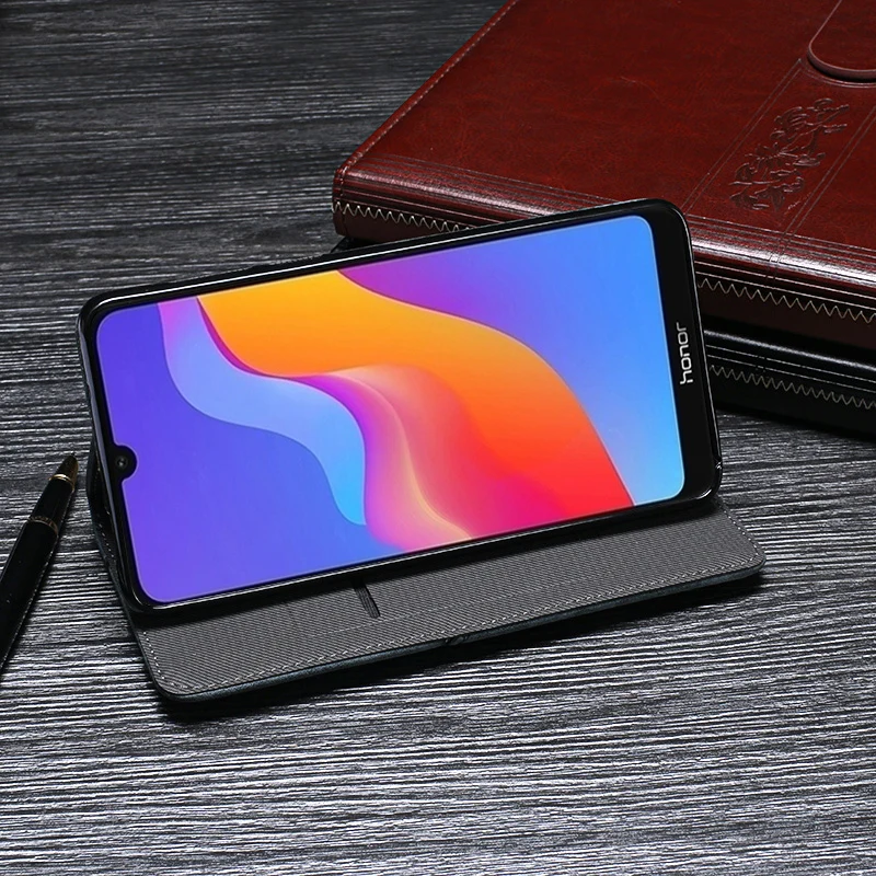 Для Honor 8A чехол Роскошный кожаный флип чехол для Honor 8A защитный чехол для телефона Ретро задняя крышка