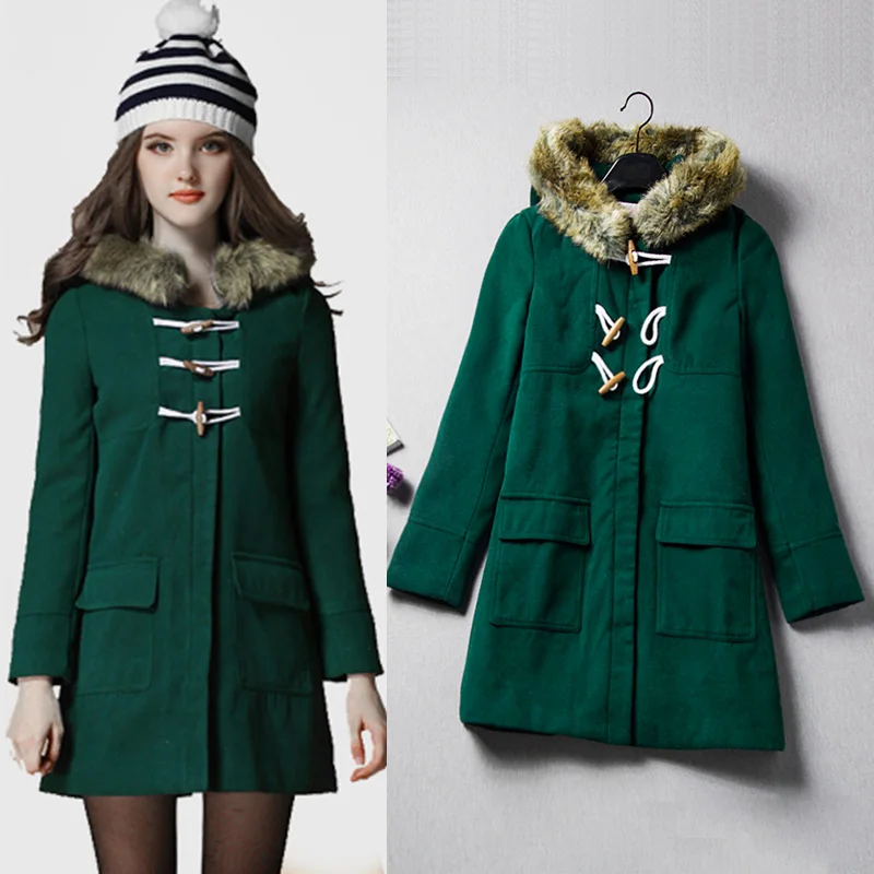 Popular Green Wool Coat-Buy Cheap Green Wool Coat lots from China