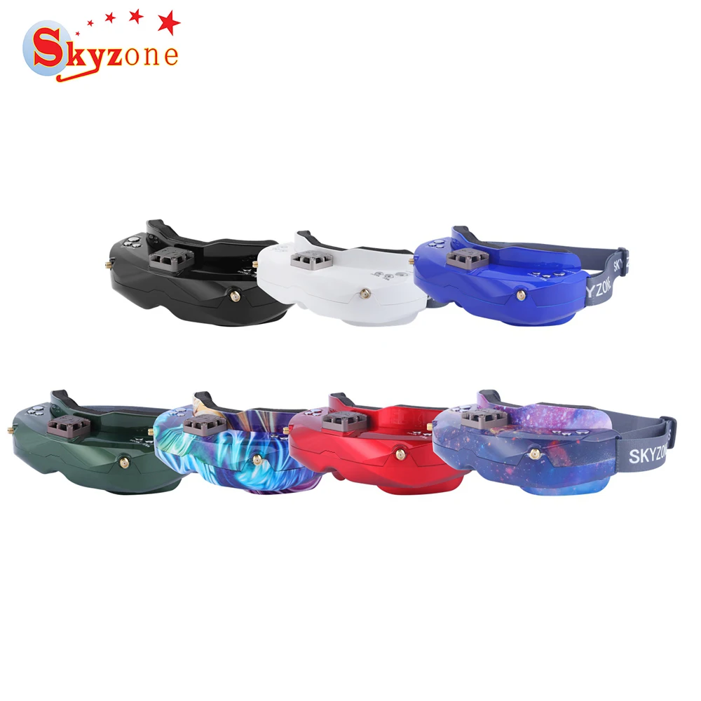 SKYZONE SKY02C 5,8 ГГц 48CH разнообразие FPV очки поддержка DVR HDMI и головы трекеры вентилятор для FPV гоночный Дрон запчасти