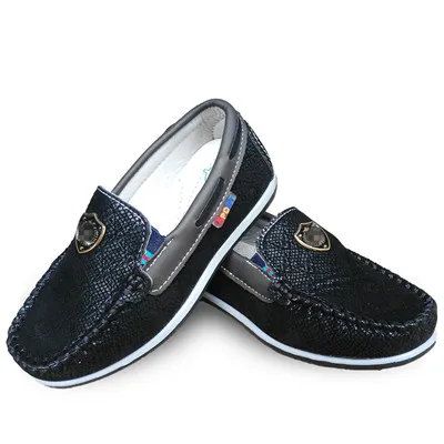 1 пара ортопедических туфель для мальчиков наивысшего качества; модная детская обувь; новые милые тонкие туфли - Цвет: Черный