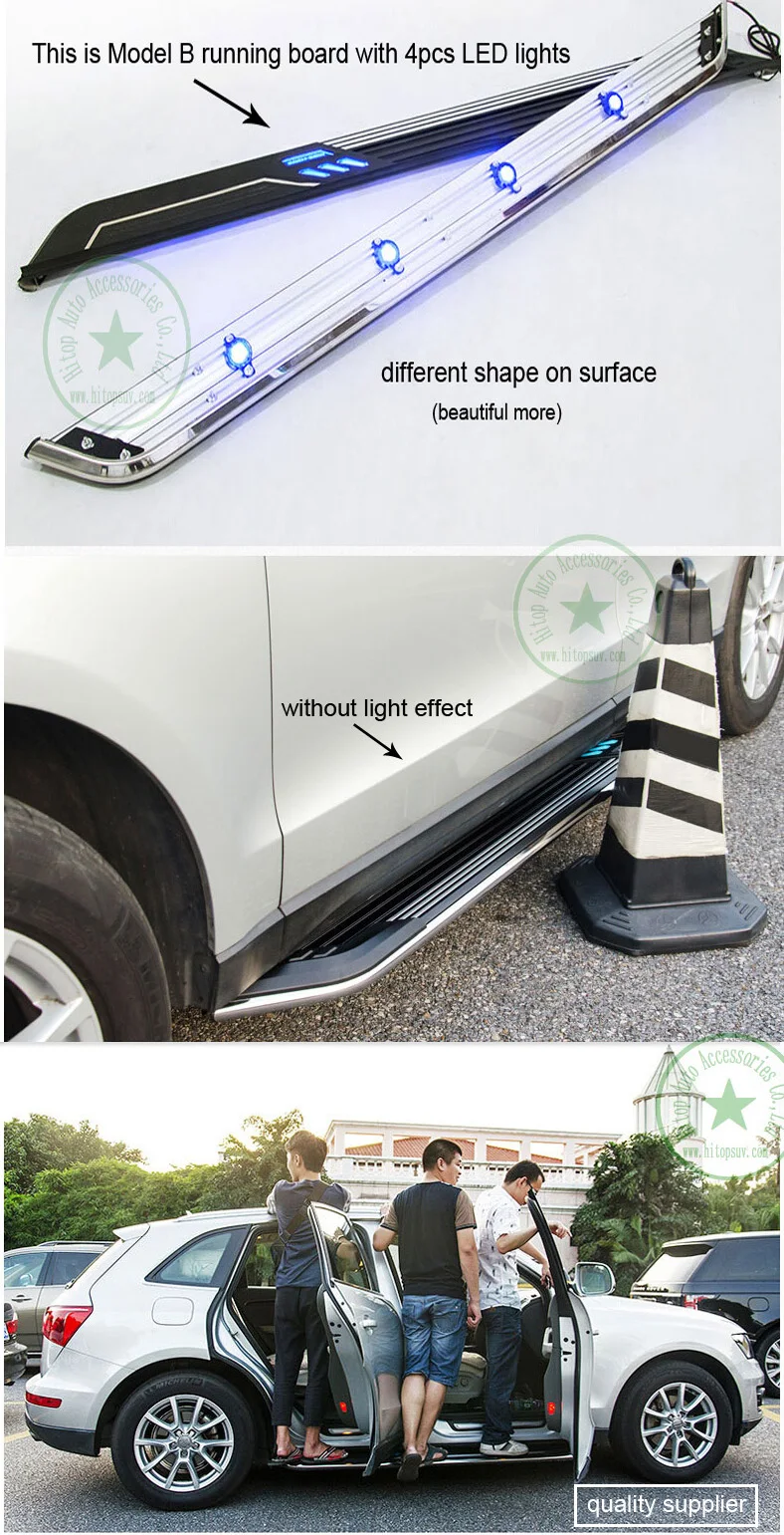 Newest Led Running Board Side Step Bar For Nissan Murano 2015-2020, With  Blue Light,luxurious Design,iso9001 Quality,load 300kg - Armrests -  AliExpress