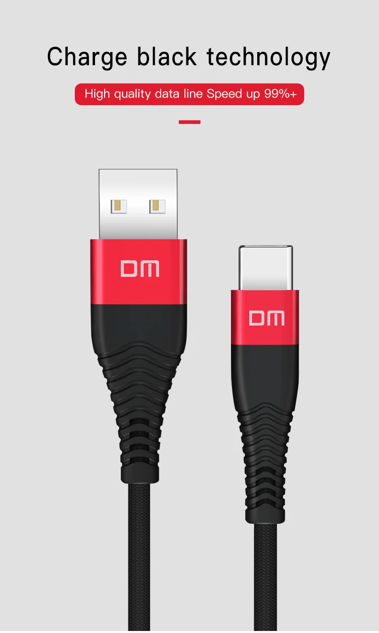 DM usb type C кабель для xiaomi redmi k20 pro USB C кабель для мобильного телефона Быстрая зарядка type C кабель для устройств usb type-C